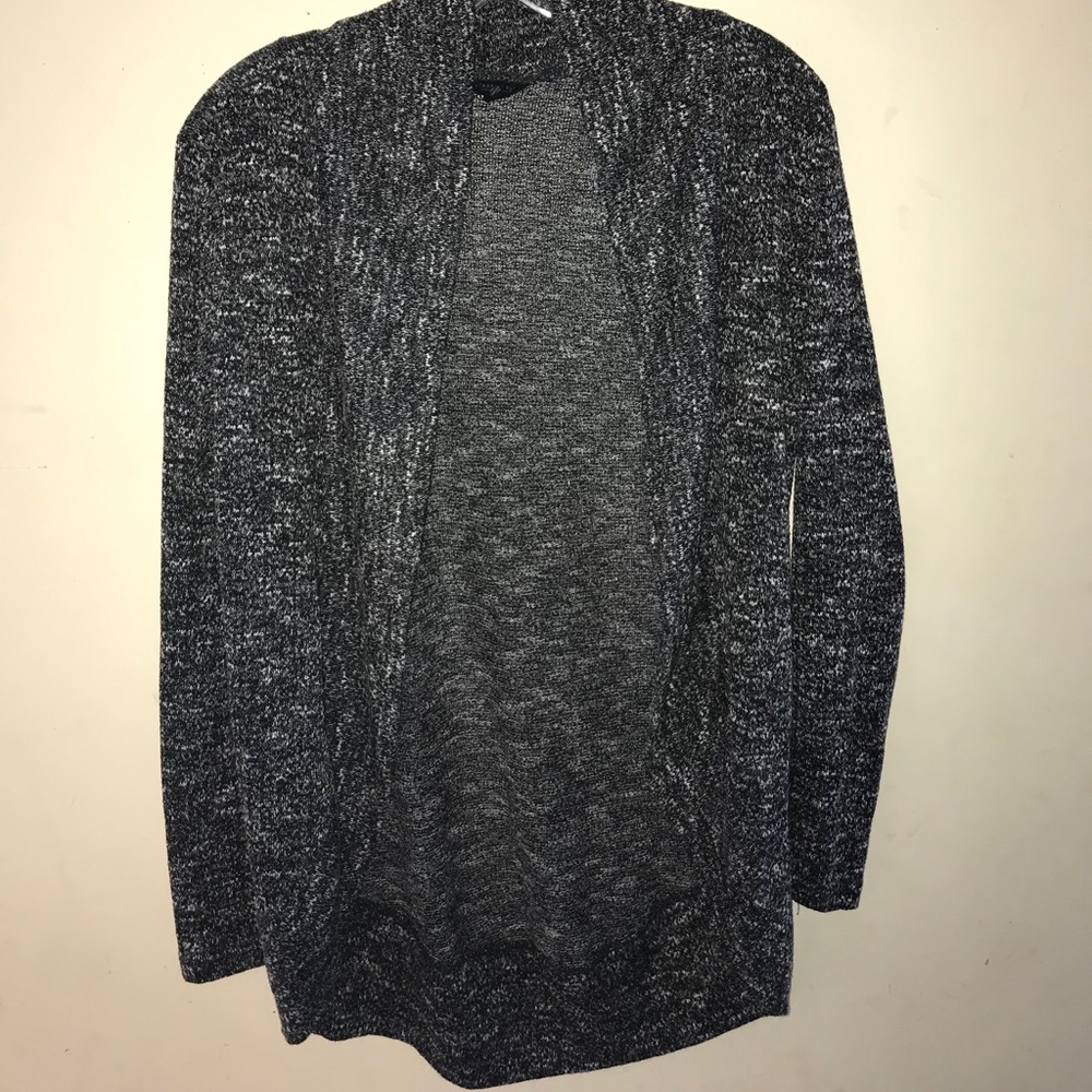 Grey mid calf cardigan